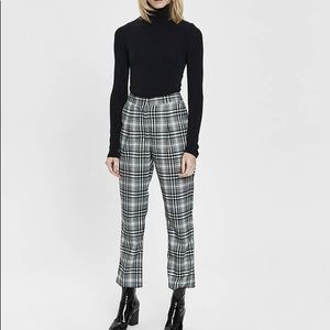 Need Supply Co. Mia Plaid Trouser in Black/White